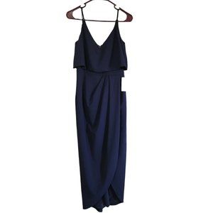Xscape Little Navy Blue Long Dress Sz 2